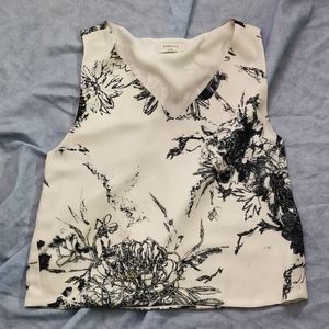 Wilfred Babaton sleeveless floral blouse